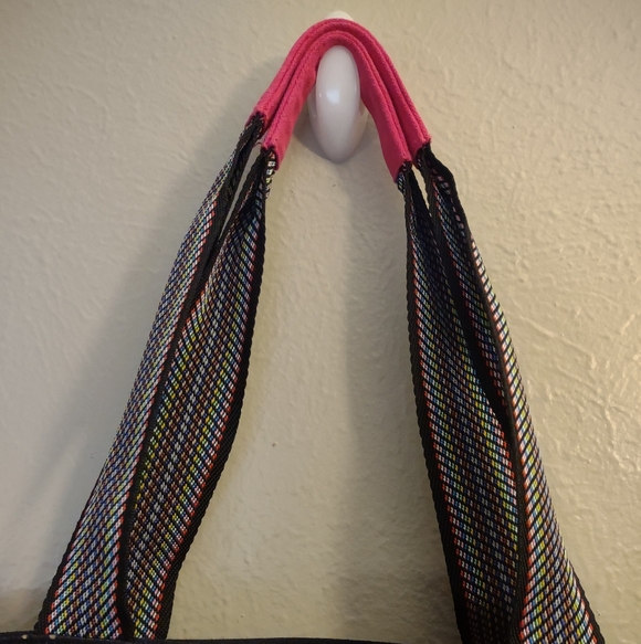 Laurel Burch Large Canvas Shoulder Tote Bag -  Caballos de Colores Design - Picture 5 of 13